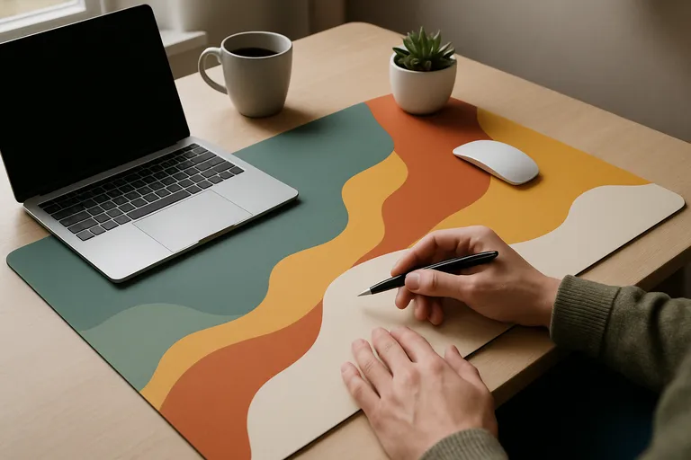 Ontwerp je eigen unieke bureau onderlegger